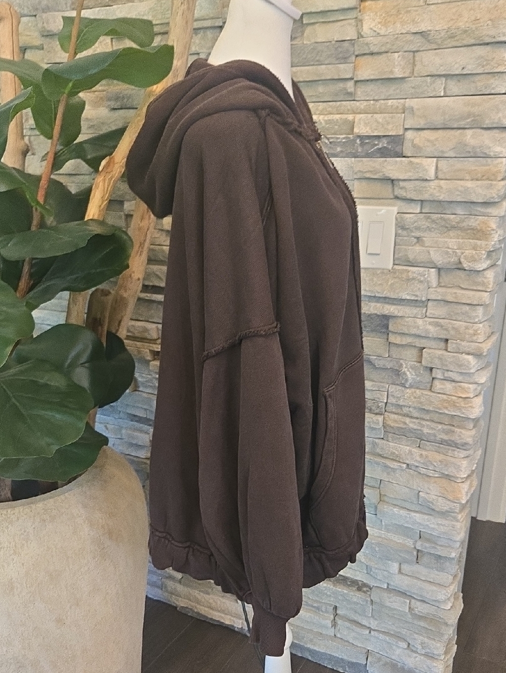 Free People Lucky Zip-Up Sweatshirt - Picture 2 of 5